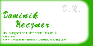 dominik meczner business card